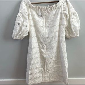 Vince Camuto Off Shoulder Eyelet Dress